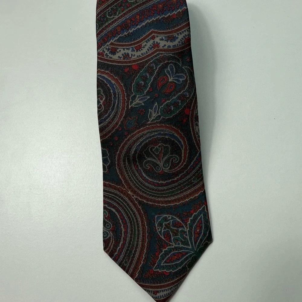 Paisley Patterned Tie - Multicolor